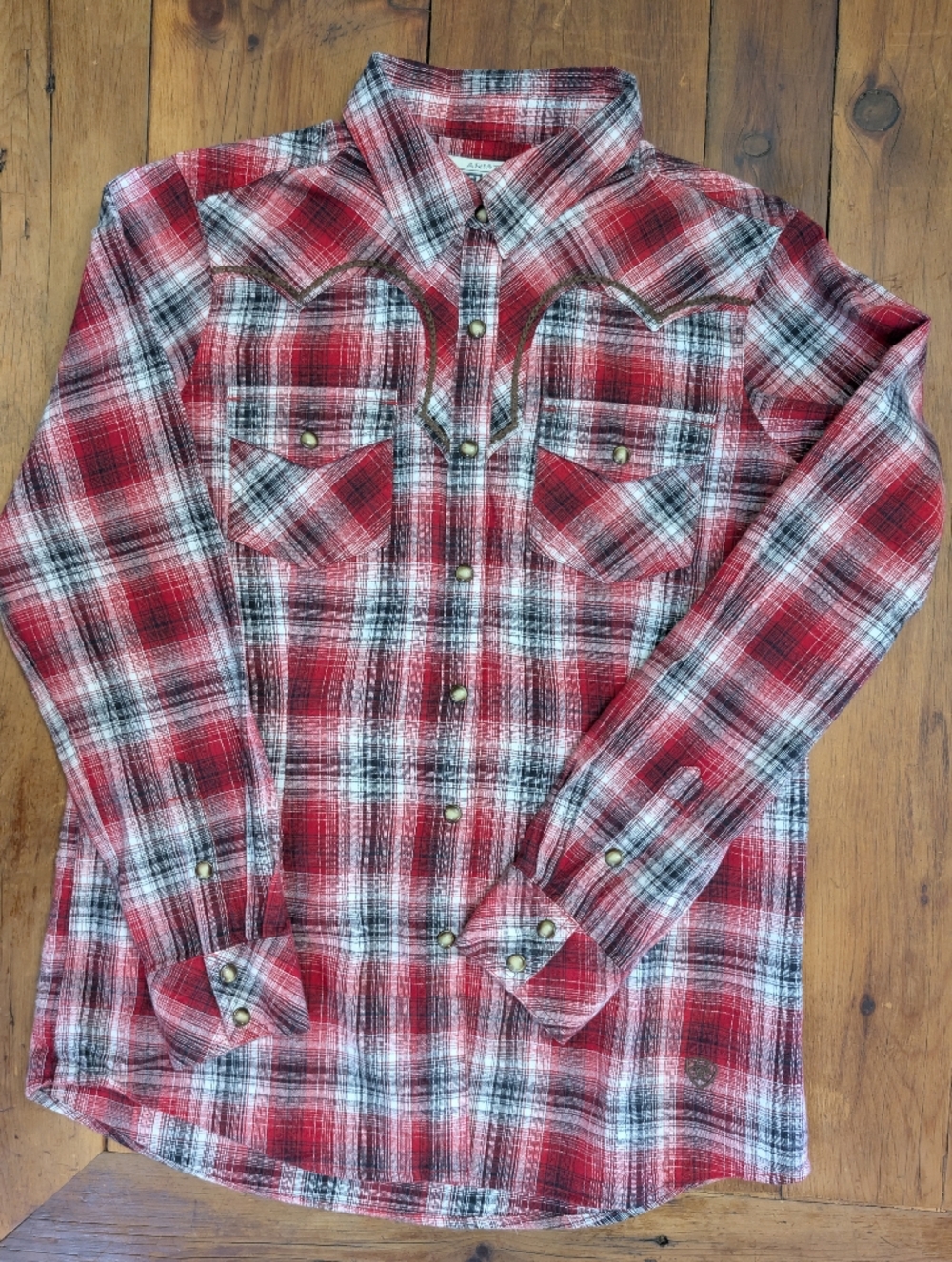 Ariat Ladies Western Pearlsnap Flannel Medium